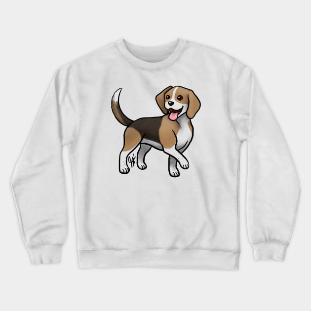 Dog - Beagle - Black and Tan Crewneck Sweatshirt by Jen's Dogs Custom Gifts and Designs